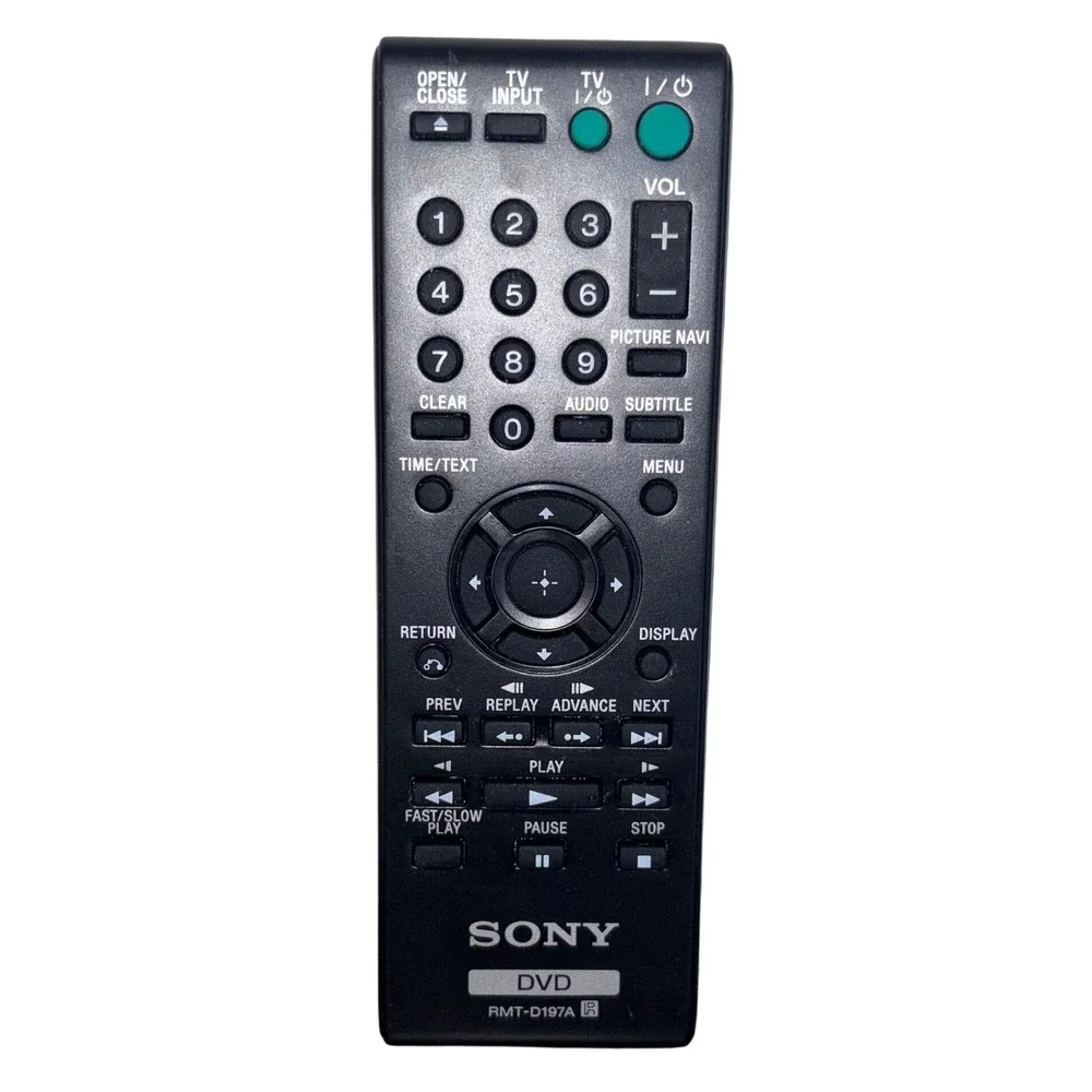 Sony | Genuine | RMT-D187A | DVD Remote Control | Black Replacement Remote‎